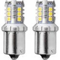 Amio Canbus 3030 16smd 1156 ba15s p21w r10w r5w baltos 12v / 24v LED lemputės