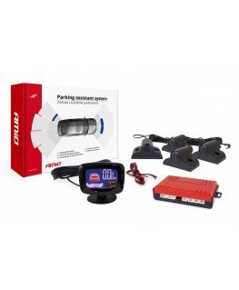 Amio Parking sensor kit, reverse, led-graph 4 sensors black 19mm truck
