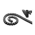Goobay 51924 WireTube, black, Hanging box - 2.5 m
