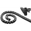 Goobay 51924 WireTube, black, Hanging box - 2.5 m