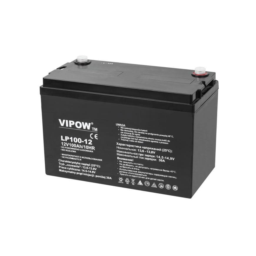 VIPOW Lead battery VIPOW 12V 100Ah