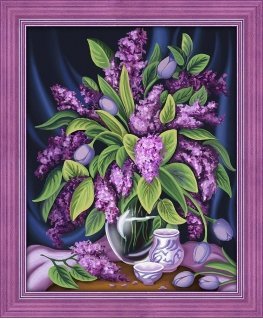 Beldizart Deimantinio dažymo rinkinys Alyvinė 50х40 cm AZ-1629