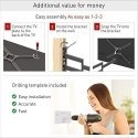 BARKAN BM343 13"-65" lygiam/lenktam TV, 4 lankstu, sieninis, juodas BARKAN BM343 13"-65" lygiam/lenktam TV, 4 lankstu, sieninis, juodas