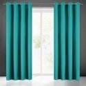 Night curtain Eurofirany RITA made of smooth fabric, 140X250 cm loops / wheels, color: turquoise Night curtain Eurofirany RITA made of smooth fabric, 140X250 cm loops / wheels, color: turquoise