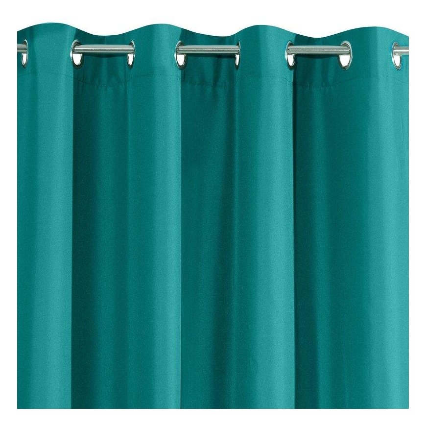Naktinė užuolaida Eurofirany RITA iš lygaus audinio, 140X250 cm kilpos / ratukai, spalva: turkio – 13