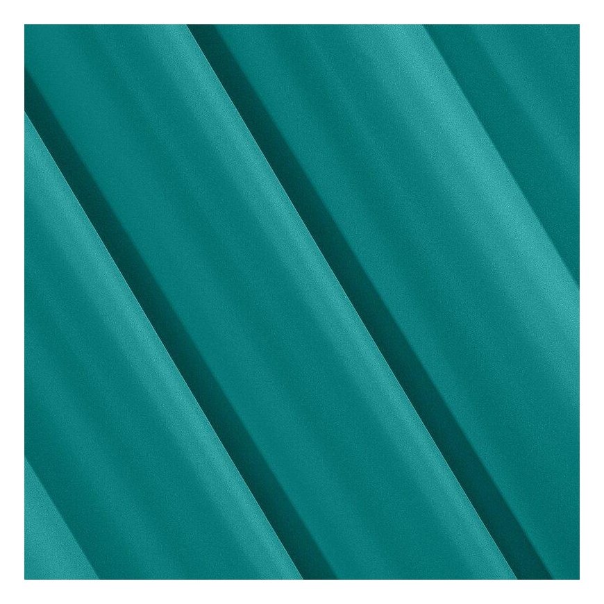 Night curtain Eurofirany RITA made of smooth fabric, 140X250 cm loops / wheels, color: turquoise – 15