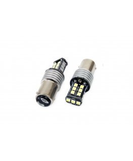 Amio Led canbus 2835 15smd 1157 bay15d p21/5w baltas 12v/24v