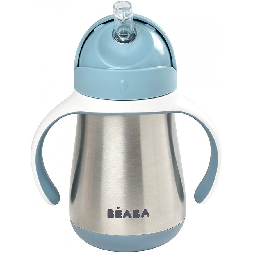 BEABA METALINĖ GERTUVĖ SU ŠIAUDELIU, 250 ML, WINDY Mėlynas – 2