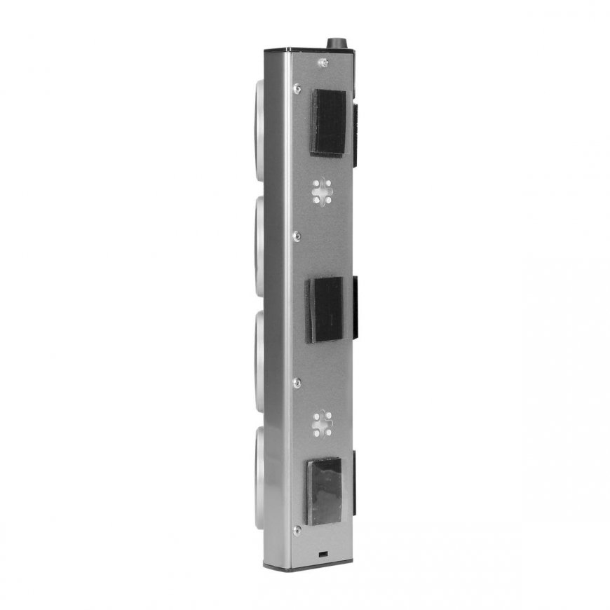 Orno Baldai, virtuvės lizdas, užsegamas Velcro, su USB pakrovėju - 3x2P + Z, 2xUSB, INOX. – 9
