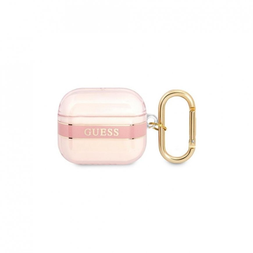 Guess Protective Case Strap Collection for AirPods 3, Pink – 4