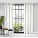 Eurofirany ELIZA Soft velvet night curtain with small pattern, 140X250 cm, loops / rings, color: whi Eurofirany ELIZA Soft velvet night curtain with small pattern, 140X250 cm, loops / rings, color: whi