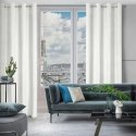 Eurofirany ELIZA Soft velvet night curtain with small pattern, 140X250 cm, loops / rings, color: whi Eurofirany ELIZA Soft velvet night curtain with small pattern, 140X250 cm, loops / rings, color: whi
