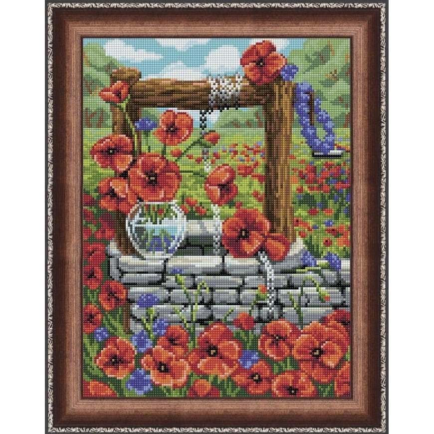 Beldizart Diamond painting set Poppy Field 40х30 cm AZ-1625 – 2