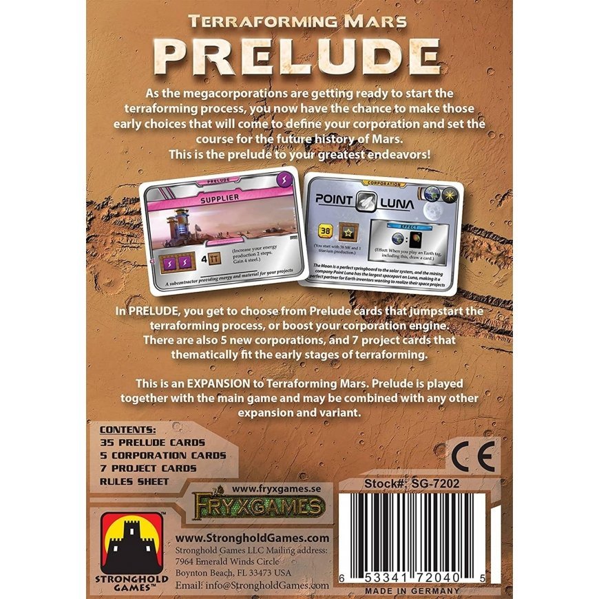 Fryxgames Terraforming Mars: Prelude – 5