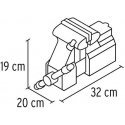 Locksmith's clamps, HEAVY DUTY 100mm 11.4kg. 360° rotatable. Interchangeable lips Truper® Locksmith's clamps, HEAVY DUTY 100mm 11.4kg. 360° rotatable. Interchangeable lips Truper®