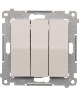 Kontakt-Simon triple connector Simon 54 white (DW31.01 / 11)