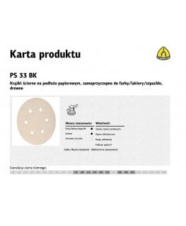 Klingspor Abrazyvinis šlifavimo diskas ps33bk, atviras fi 150 gr 150 (45543f) 100 vnt.