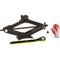 Amio 2t trapezoidal lift with ratchet wrench + work gloves