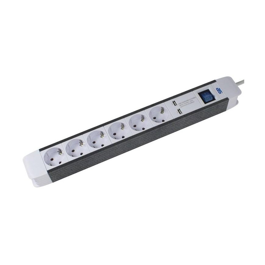 6 socket extension AS-SCHWABE 1.5 m – 2
