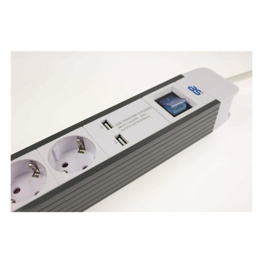 6 socket extension AS-SCHWABE 1.5 m – 5
