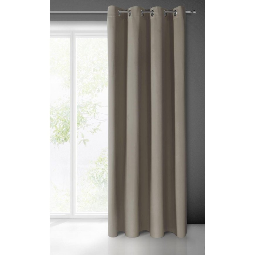 Eurofirany LOGAN blackout tipo temdanti naktinė užuolaida, 135X250 cm, kilpos / žiedai, spalva: tams – 2