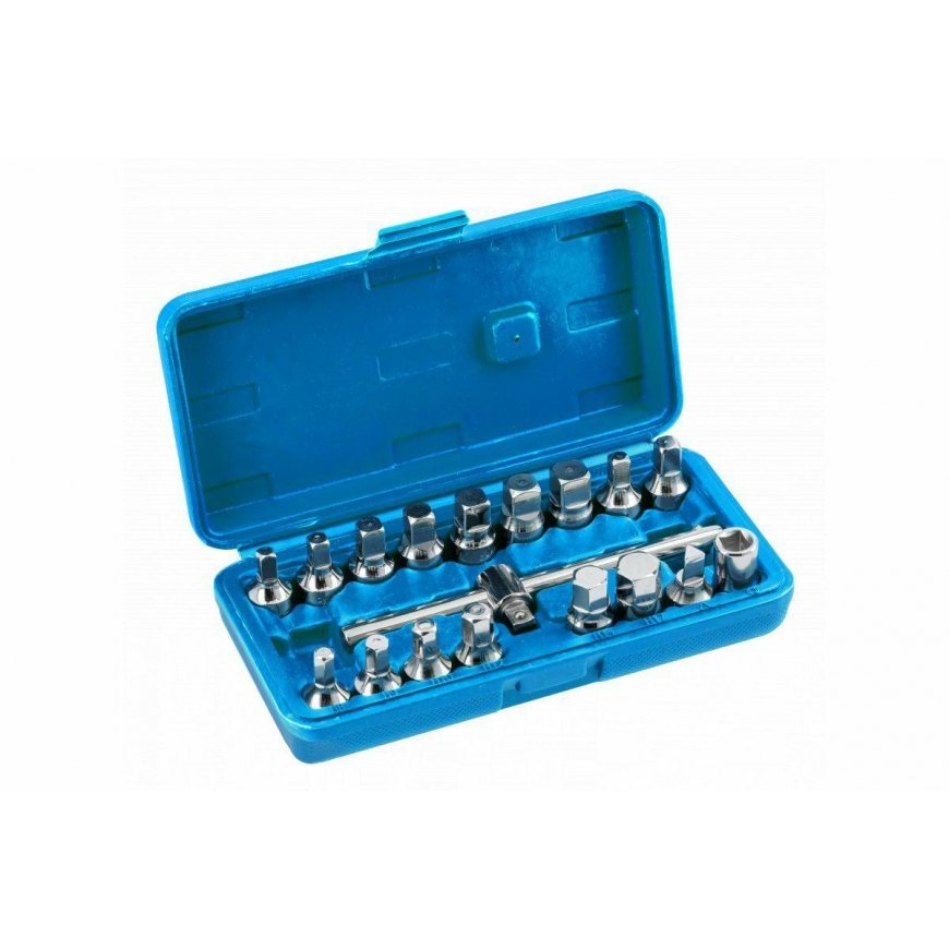 Hogert Technik HOGERT Set KLUCZY DO SPUSTU OIL 3/8" 18 el.
