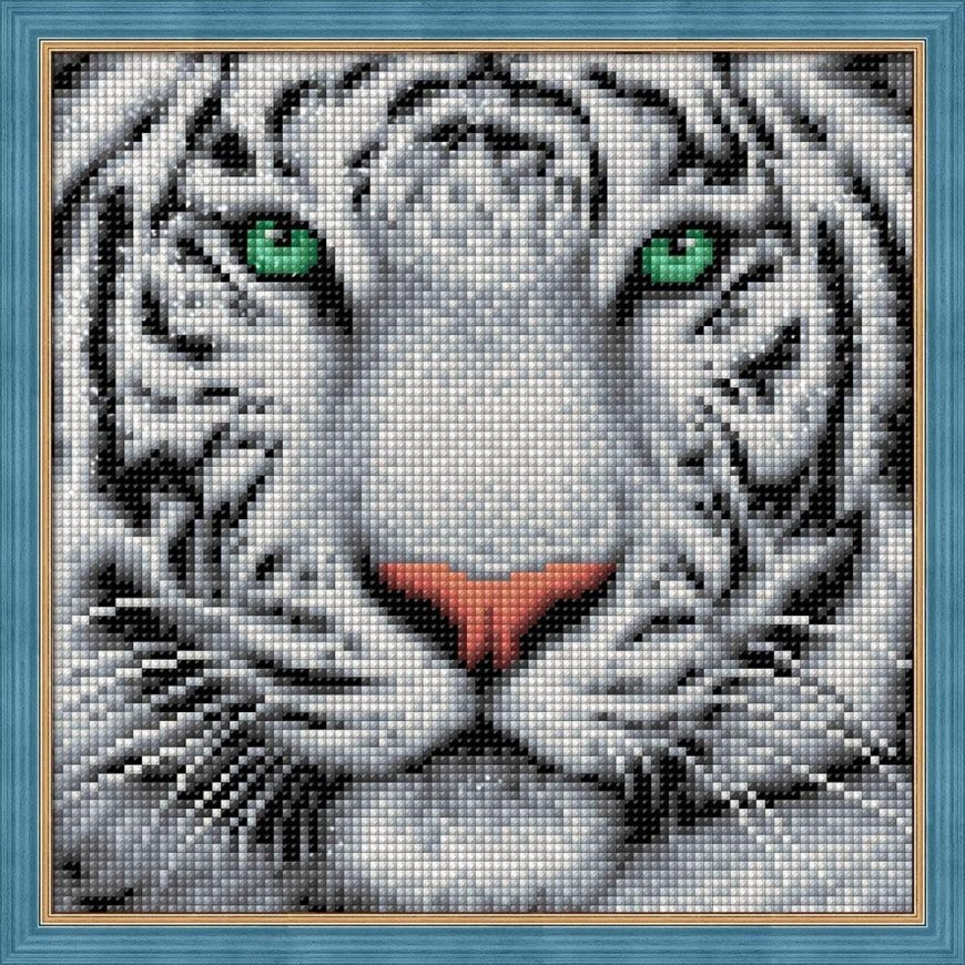 Beldizart White tiger portrait 25x25 cm AZ-1788 – 2