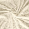 Eurofirany DESIGN 91 Minkštas ir švelnus pledas CINDY su įspaustu raštu, 220X200 cm, spalva: smėlio Eurofirany DESIGN 91 Minkštas ir švelnus pledas CINDY su įspaustu raštu, 220X200 cm, spalva: smėlio