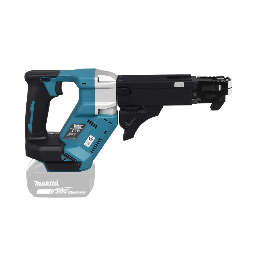 Makita DFR452Z Akumuliatorinis suktuvas, 18 V, BL-motor, 6.000 min-1, 22-41mm, Be akumuliatorių ir k – 6