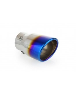 Stainless steel exhaust muffler tip amio mt 007 blc blue tan