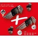 L-key hex and Torx set, 22 pcs., KS Tools
