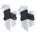 L-key hex and Torx set, 22 pcs., KS Tools
