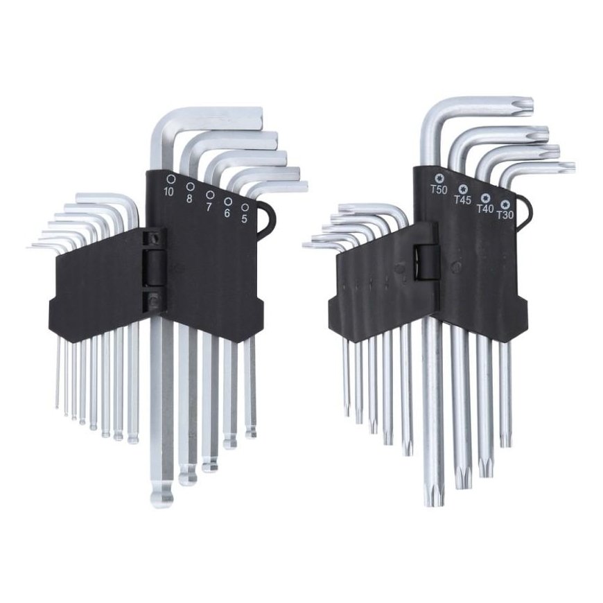 L-key hex and Torx set, 22 pcs., KS Tools – 6