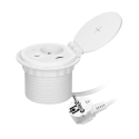 Orno Baldų lizdas? 8 cm įleistas į stalviršį su indukciniu įkrovikliu, USB įkrovikliu su 2 A ir C li Orno Baldų lizdas? 8 cm įleistas į stalviršį su indukciniu įkrovikliu, USB įkrovikliu su 2 A ir C li
