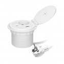 Orno Baldų lizdas? 8 cm įleistas į stalviršį su indukciniu įkrovikliu, USB įkrovikliu su 2 A ir C li Orno Baldų lizdas? 8 cm įleistas į stalviršį su indukciniu įkrovikliu, USB įkrovikliu su 2 A ir C li