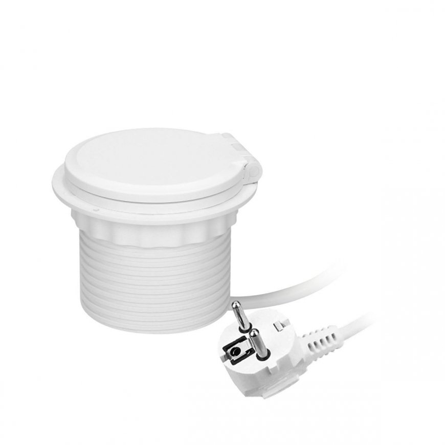 Orno Baldų lizdas? 8 cm įleistas į stalviršį su indukciniu įkrovikliu, USB įkrovikliu su 2 A ir C li – 4