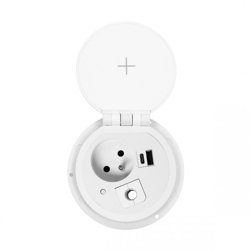 Orno's Furniture Nest? 8 cm recessed into the tabletop with induction charger, USB charger with 2 A – 6