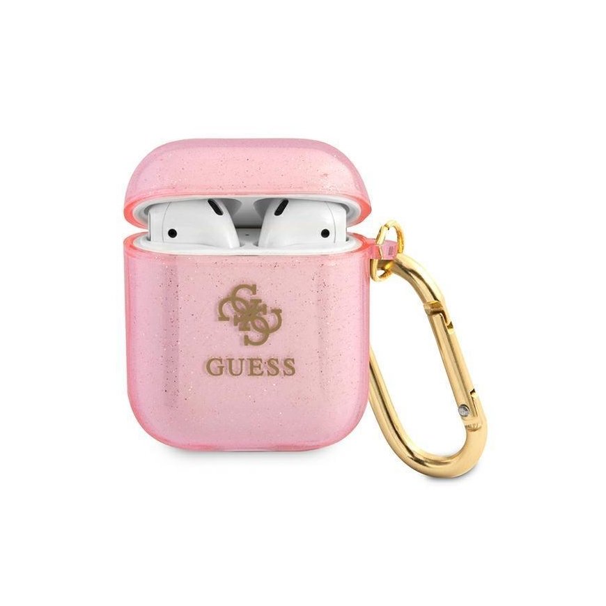Guess protective case GUA2UCG4GP Glitter Collection for AirPods 1/2 in pink – 2