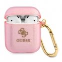 Guess protective case GUA2UCG4GP Glitter Collection for AirPods 1/2 in pink