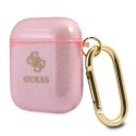 Guess protective case GUA2UCG4GP Glitter Collection for AirPods 1/2 in pink