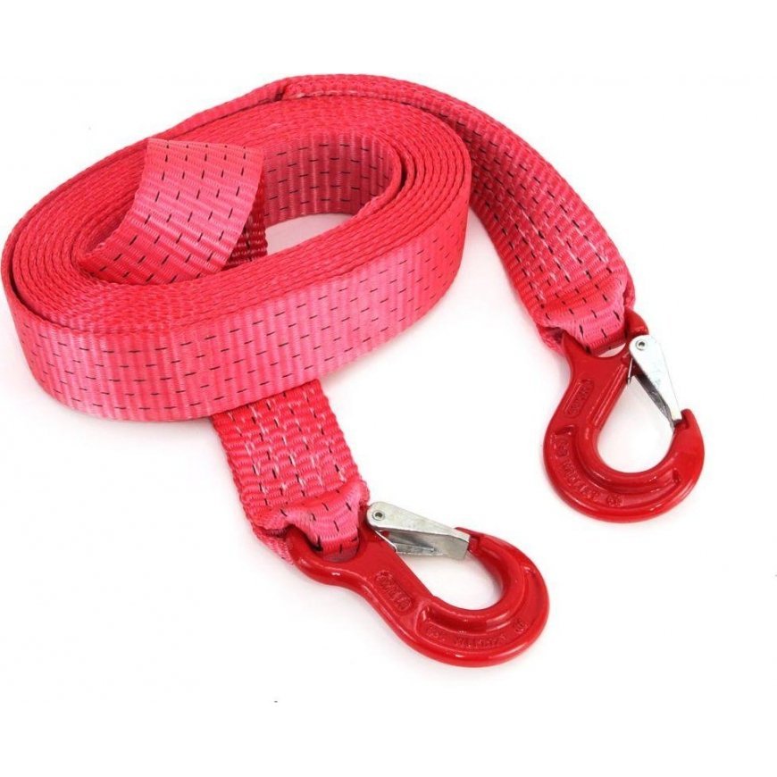 Pas Kam Tape towing rope 7500kg 50mm 5m (hook + hook) – 3