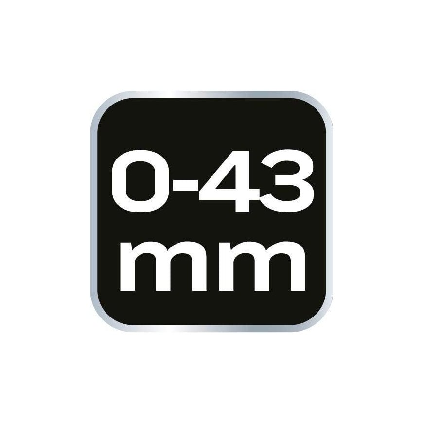 Neo reguliuojamas švediškas veržliaraktis 43 x 256 mm plieninė rankena (03-025) – 2