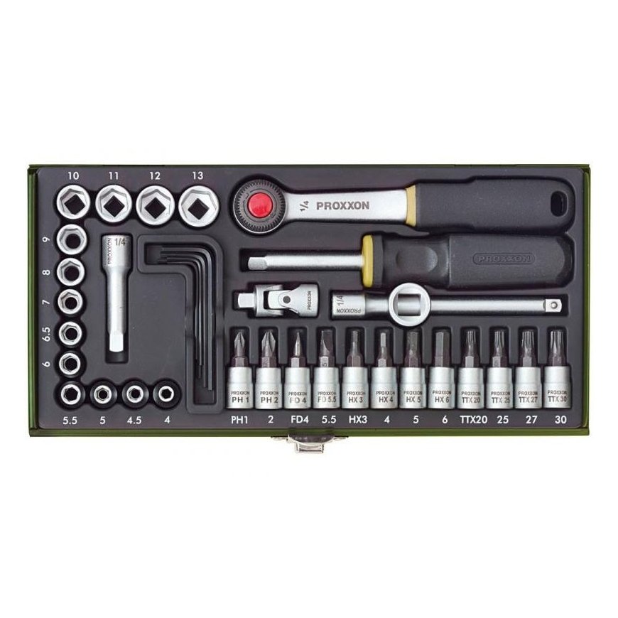 Head set 36 pieces 1/4" PROXXON – 8