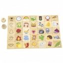 Viga Toys Wooden educational game - sort the senses 37 pcs. VIGA
