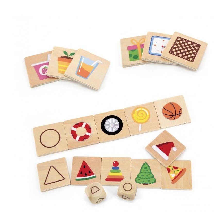Viga Toys Medinis edukacinis žaidimas - rūšiuoti pojūčius 37 vnt. VIGA – 7