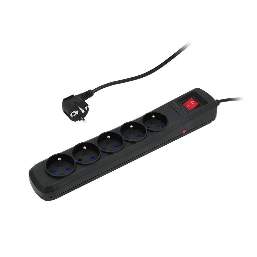 Blow NATEC NSP-0475 Natec Surge protector 5 sockets (IEC CONNECTOR) 1.5m, juodas – 8