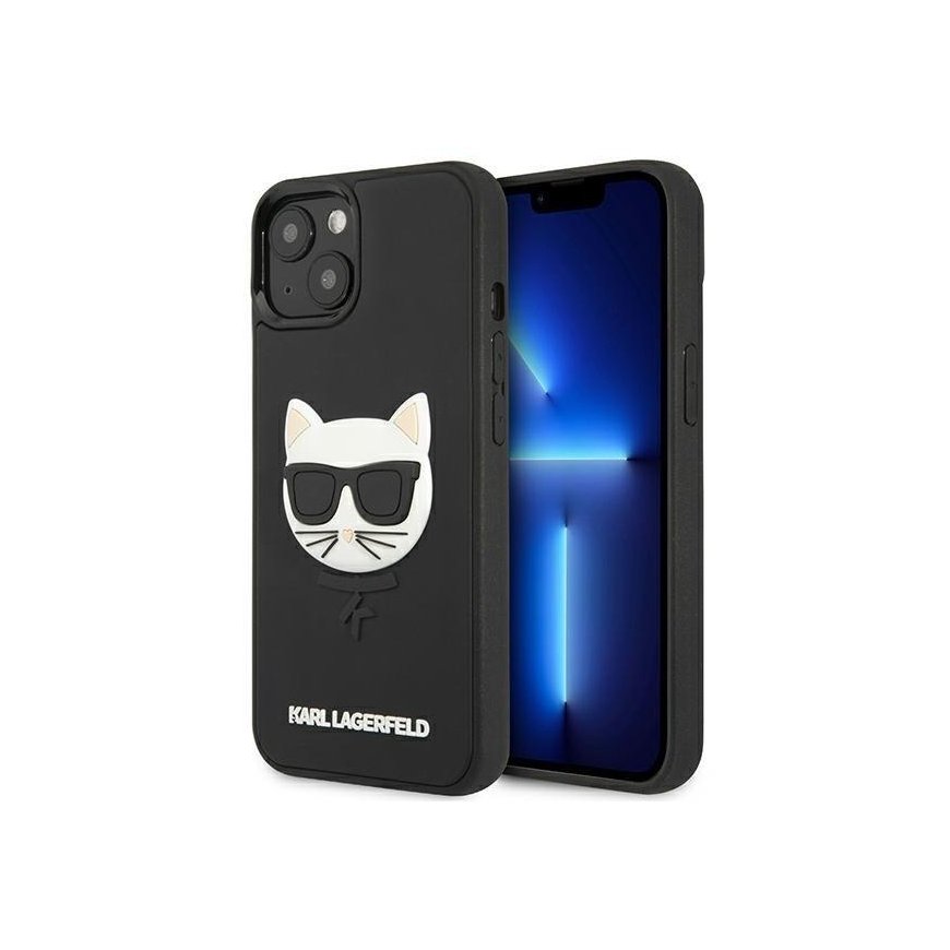 Karl Lagerfeld Karl Lagerfeld KLHCP13SCH3DBK 13 Mini 5.4 Inch Black/Black Hardcase 3D Rubber Culture