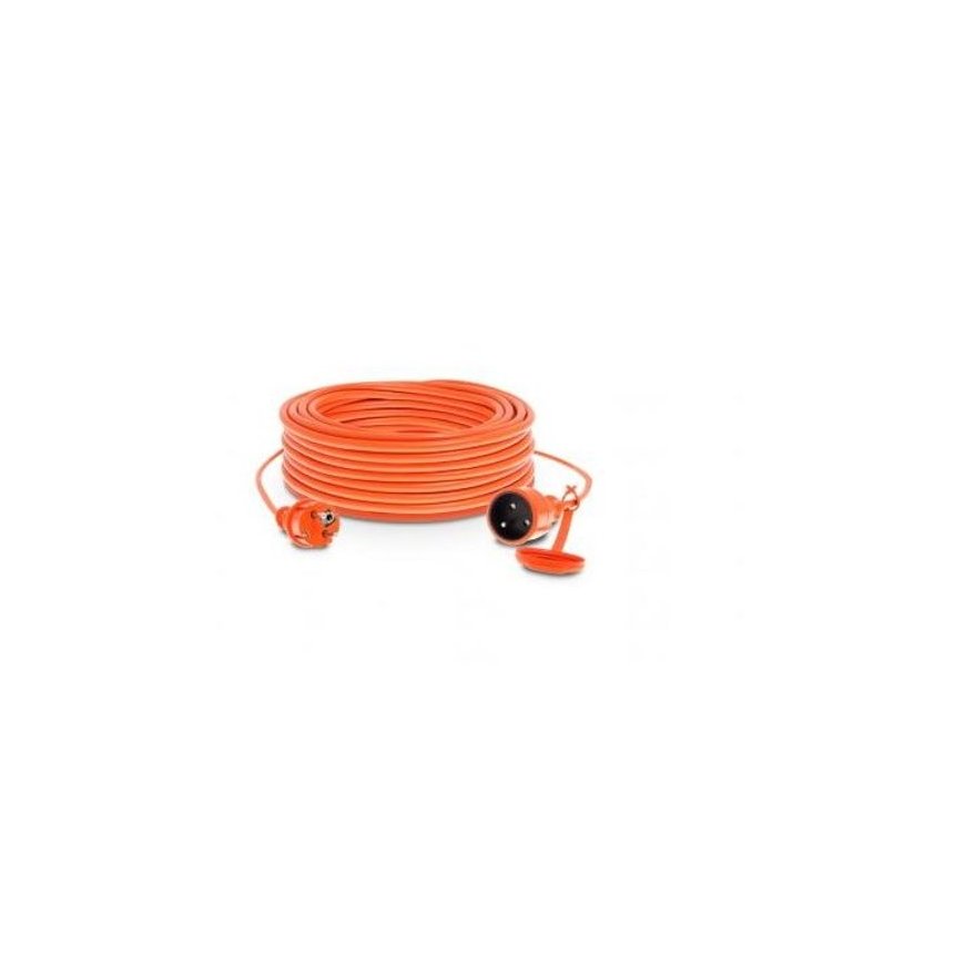 KEL 1-socket garden extension cord with 30 m/u 10A IP44 orange (W-96973)