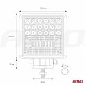 Amio Work lamp awl14 42 led combo (2 functions) 9-36v Amio Work lamp awl14 42 led combo (2 functions) 9-36v