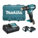 Makita HP333DWAE Cordless impact drill 12V MAX, 2x 2.0 Ah Li-ion 30/14 Nm, 1.1kg, 10mm
